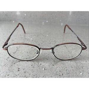 Modern PUMPKIN CABLE BROWN 42-16-135 Metal Full Rim Eyeglasses Frames ONLY